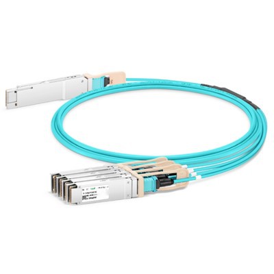 200G QSFP56 - 4X 50G SFP56 Aktív optikai kábel (AOC), 1M -20 m m