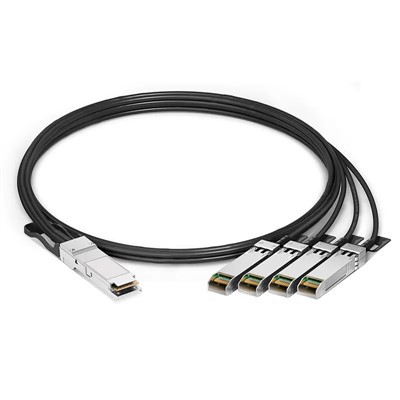 Kiváló minőségű kompatibilis 1 0 0G QSFP28 - 4 x 25G SFP28 Passzív közvetlen csatlakoztatási réz -kitörési kábel 0,5 m -5 m m
